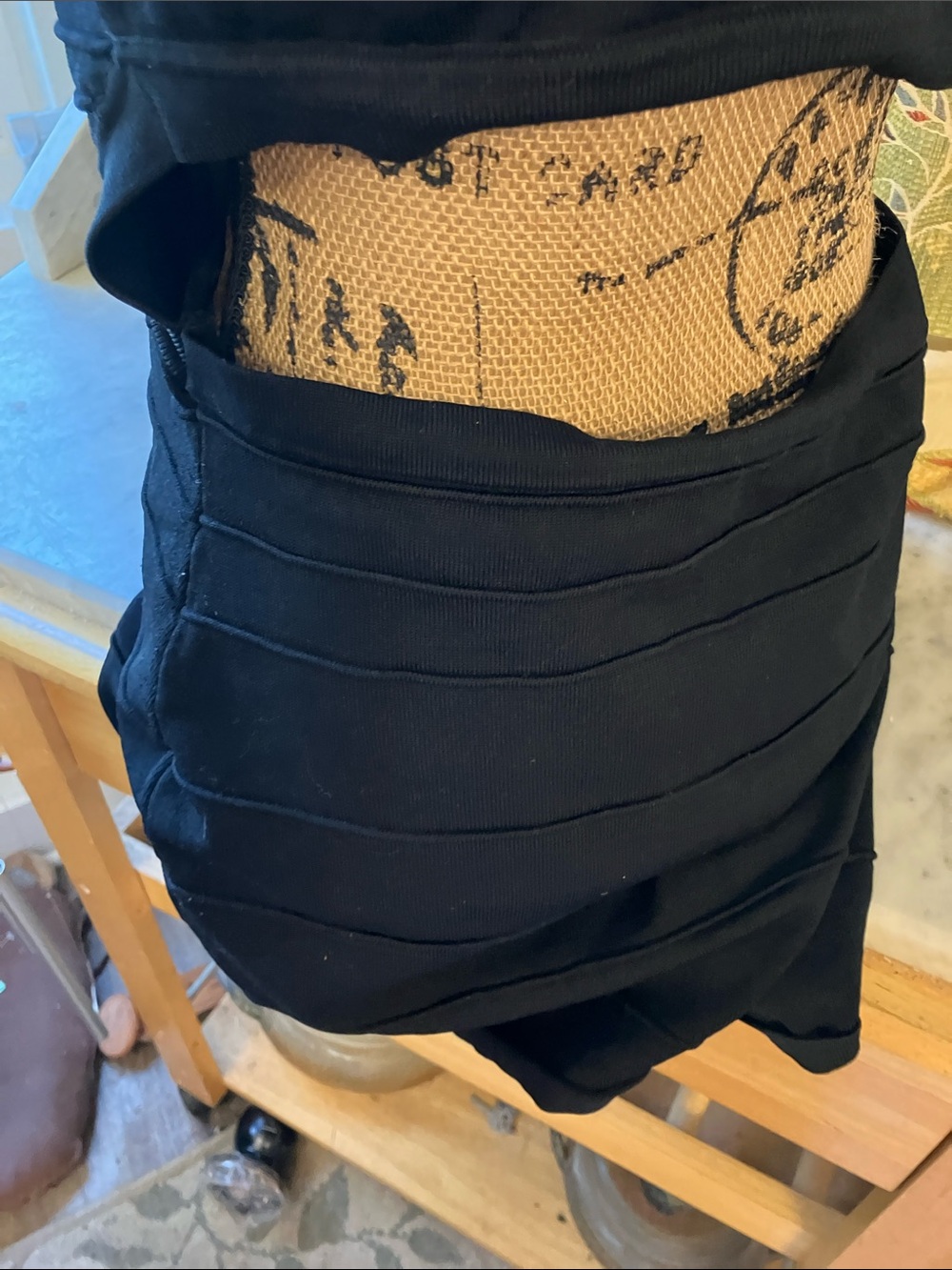 bebe Black Front-Zip Bandage Mini Dress Fabulous Too Big for Model! Sexy Cute On - Picture 7 of 16